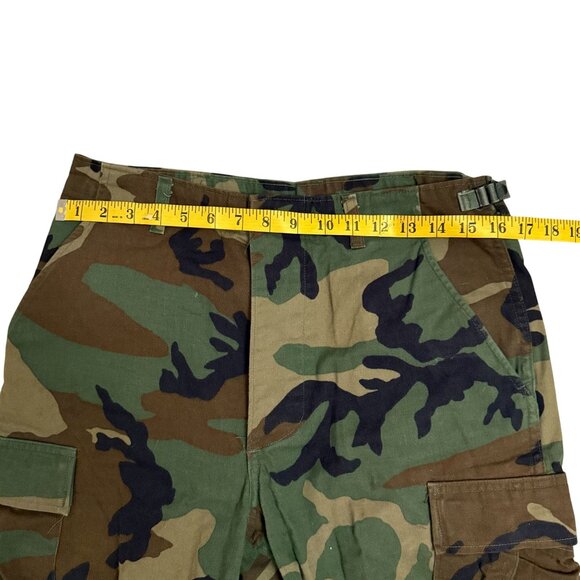 US Military Army Woodland Camo Uniform Cargo Pants Mens SZ Small Long Multicolor - Picture 6 of 9